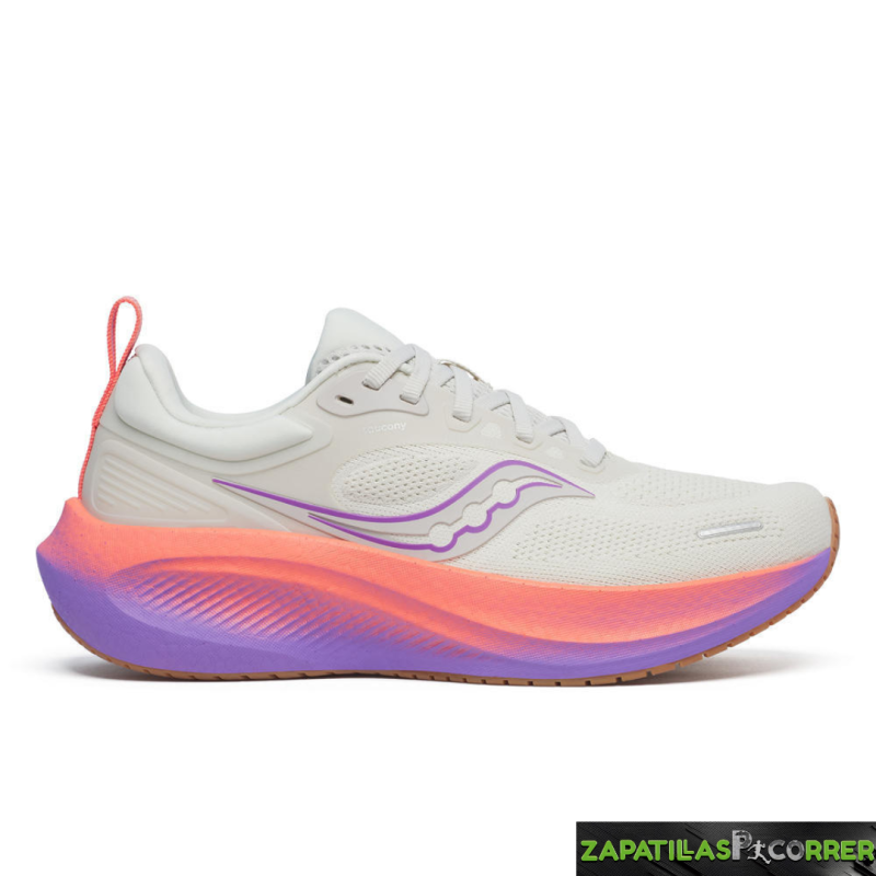 Zapatillas Saucony Surge 3  Blanco Roto Coral  Mujer
