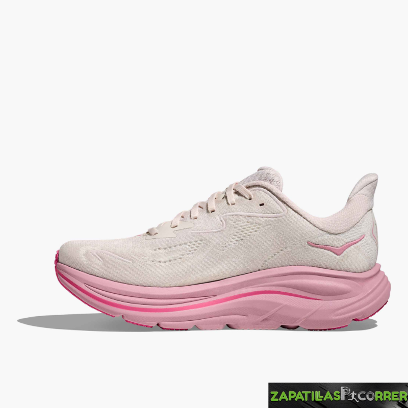 Zapatillas Hoka Clifton 10 Rosa Claro Mujer
