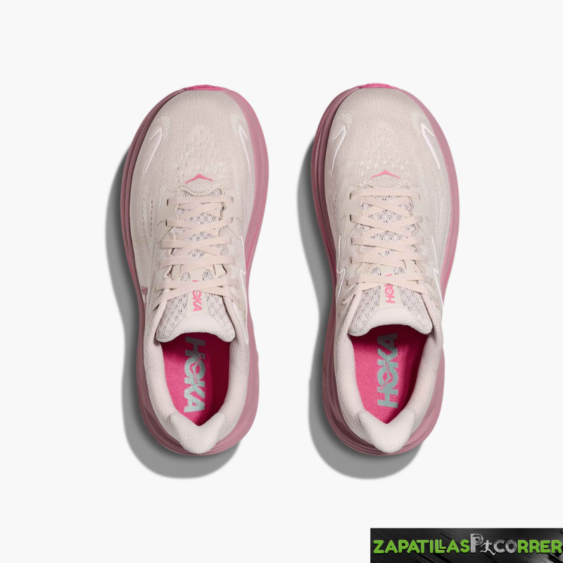 Zapatillas Hoka Clifton 10 Rosa Claro Mujer