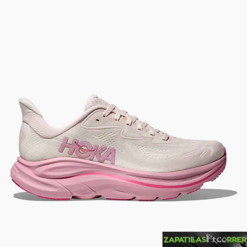 Zapatillas Hoka Clifton 10 Rosa Claro Mujer