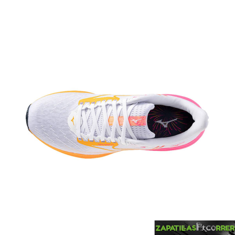 Zapatillas Mizuno Wave Rider 29 Blanco Rosa  Unisex