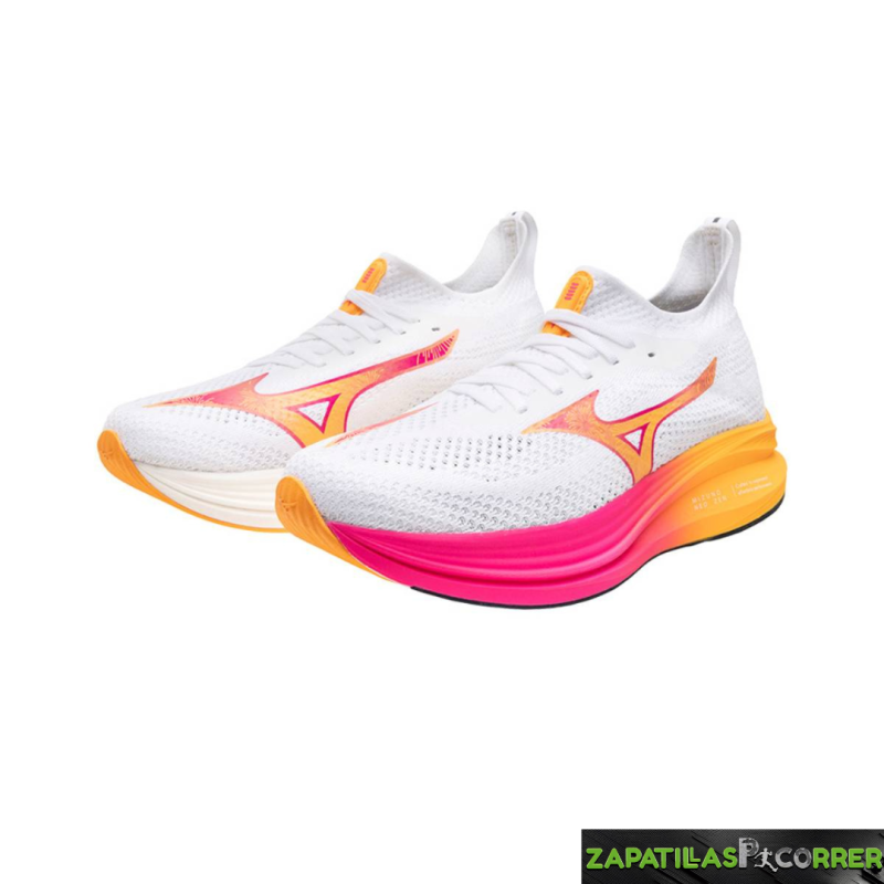 Zapatillas Mizuno Neo Zen Blanco Rosa Naranja