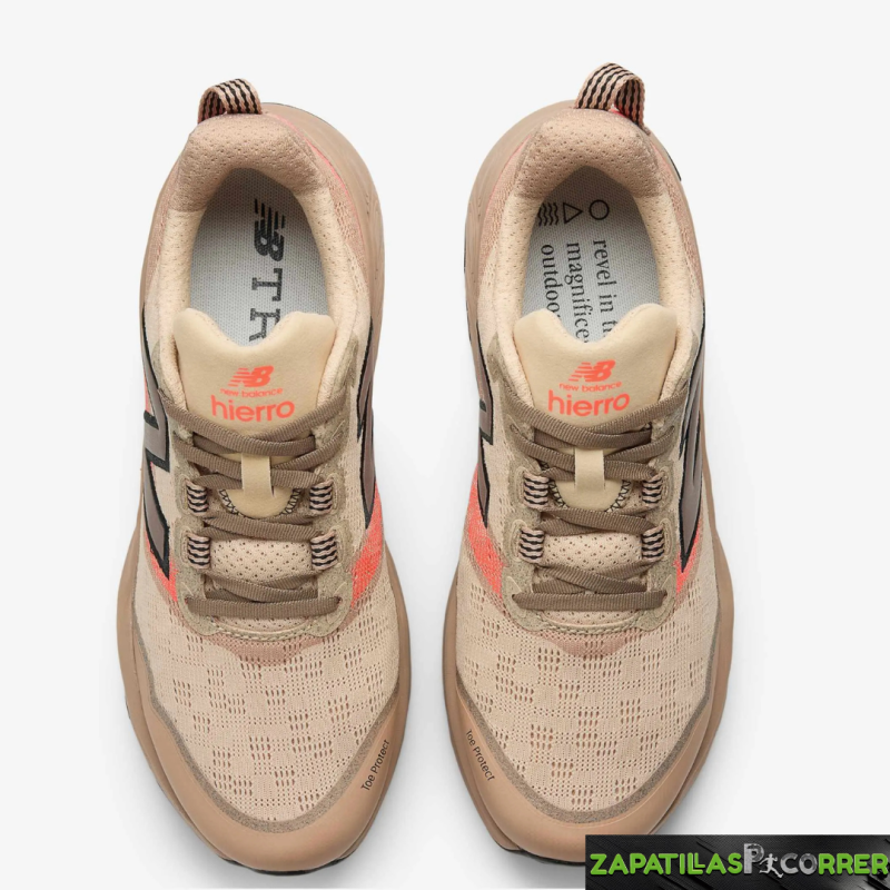 Zapatillas New Balance Fresh Foam X Hierro v9 Beige Naranja