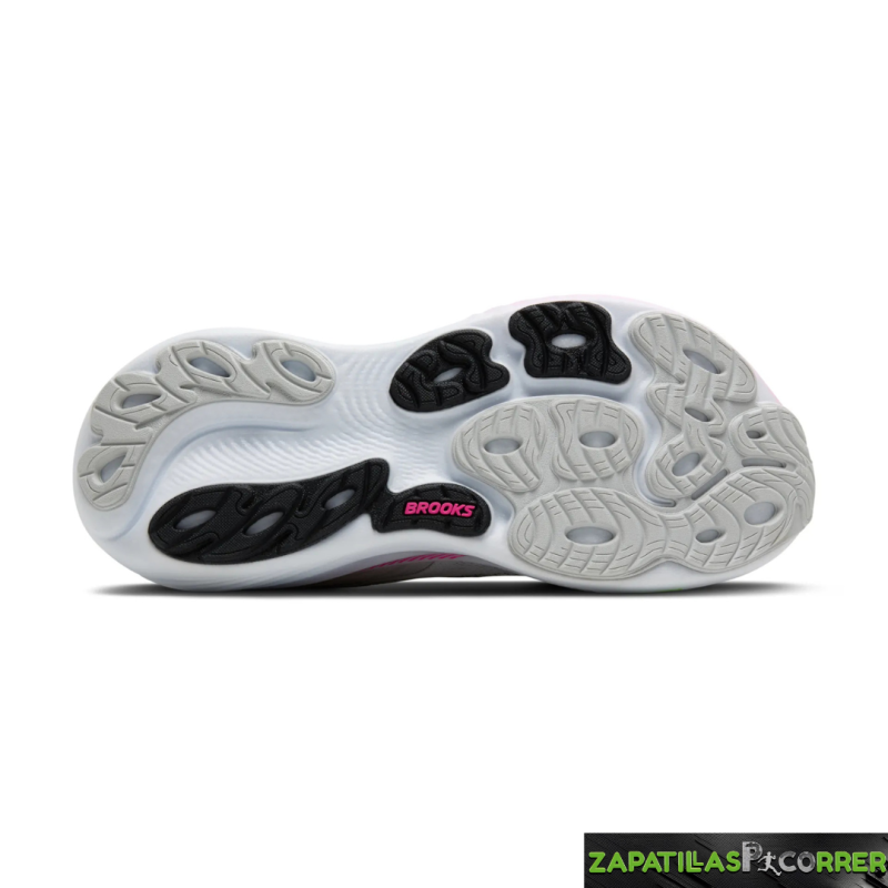 Zapatillas Brooks Adrenaline GTS 25  Gris Claro Verde Fucsia mujer