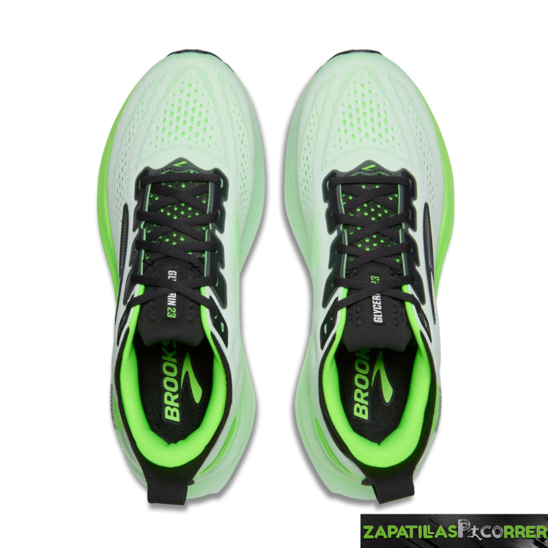 Zapatillas Brooks Glycerin 23 Blanco Verde Negro