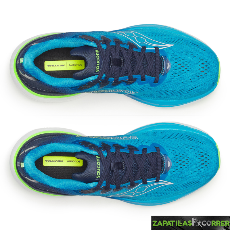 Zapatillas Saucony Ride 19 Azul Verde