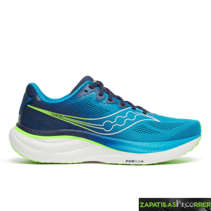 Zapatillas Saucony Ride 19 Azul Verde
