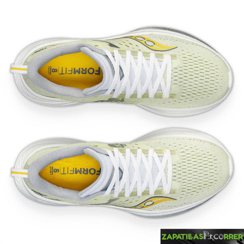 Zapatillas Saucony Ride 17 Amarilla Mujer