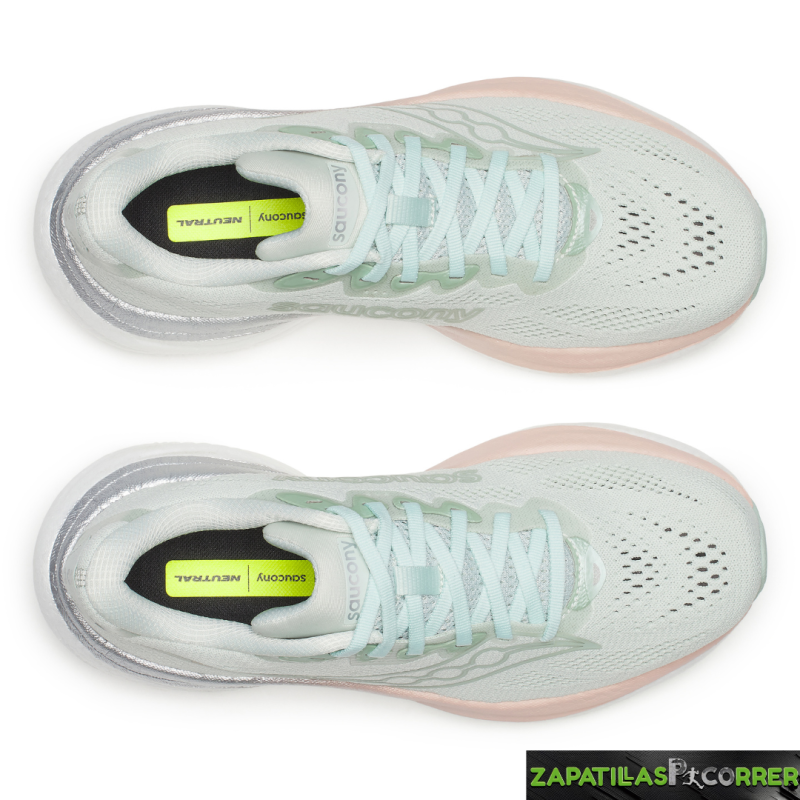 Zapatillas Saucony Ride 19 Verde Claro mujer