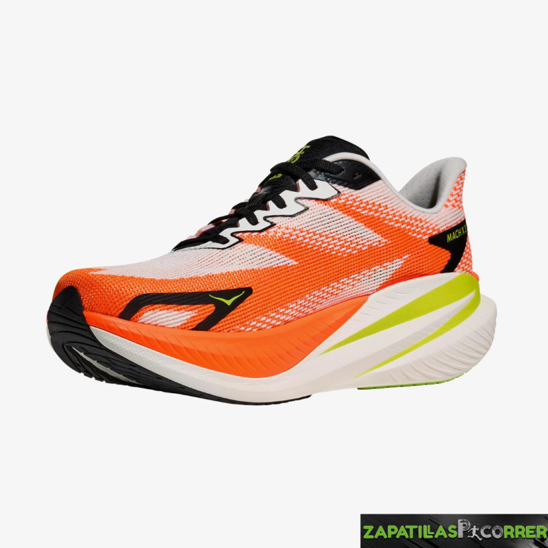 Zapatillas HOKA Mach X 3 Naranja Blanco