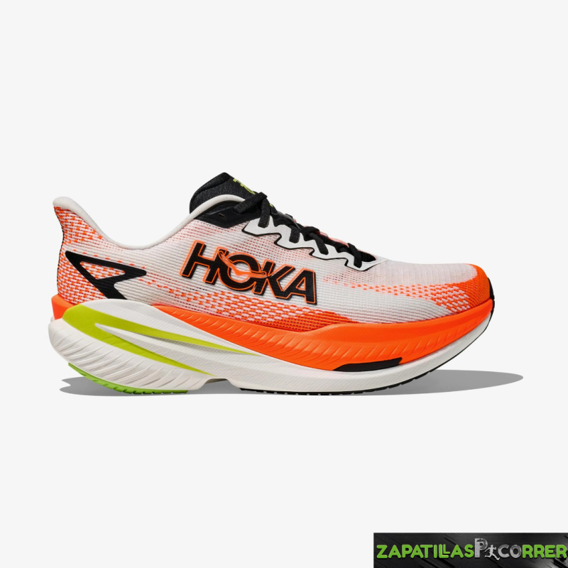 Zapatillas HOKA Mach X 3 Naranja Blanco
