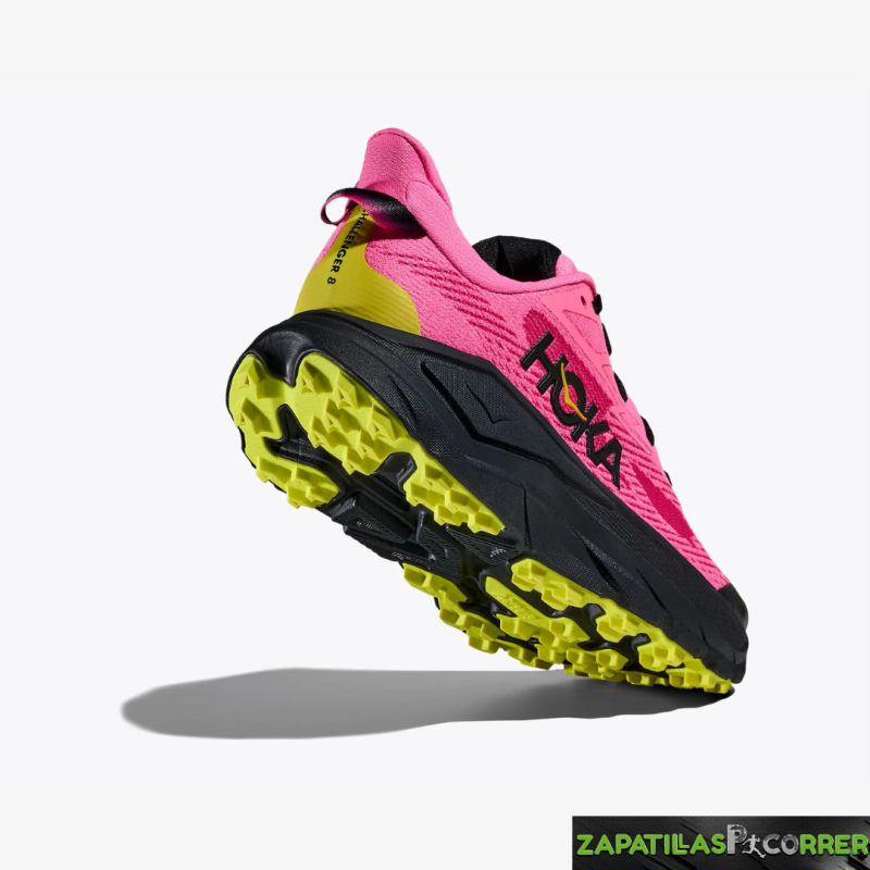 Zapatillas HOKA Challenger 8 Rosa Negra Mujer