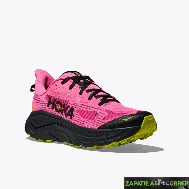 Zapatillas HOKA Challenger 8 Rosa Negra Mujer