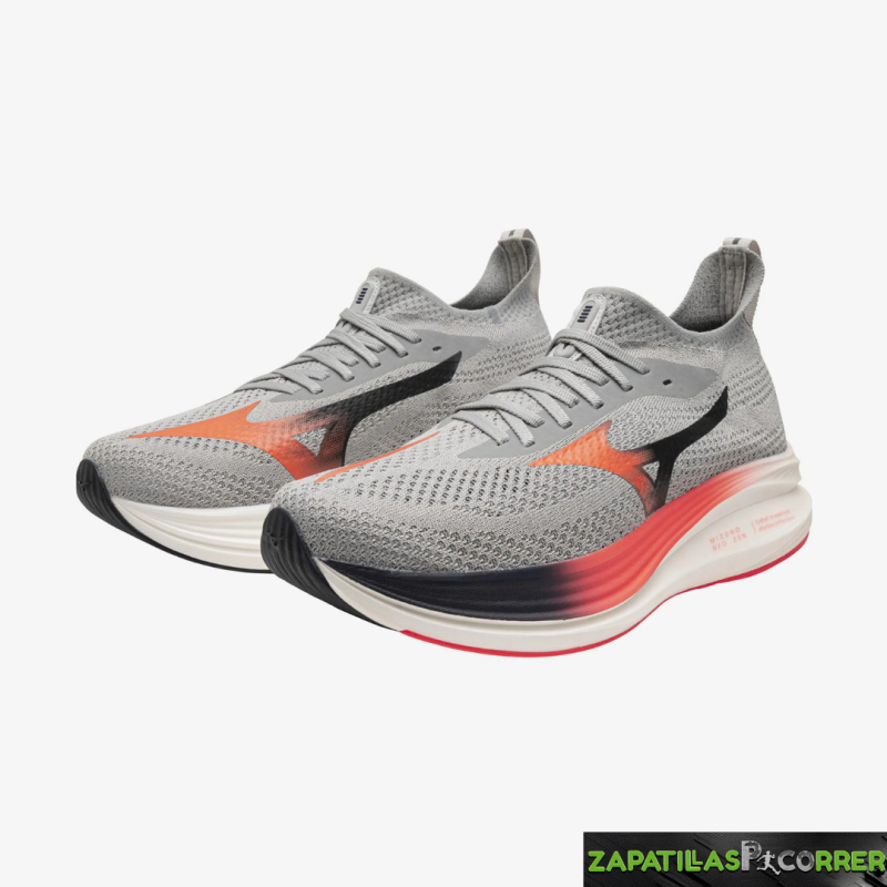 Zapatillas Mizuno Neo Zen Gris Roja Negra