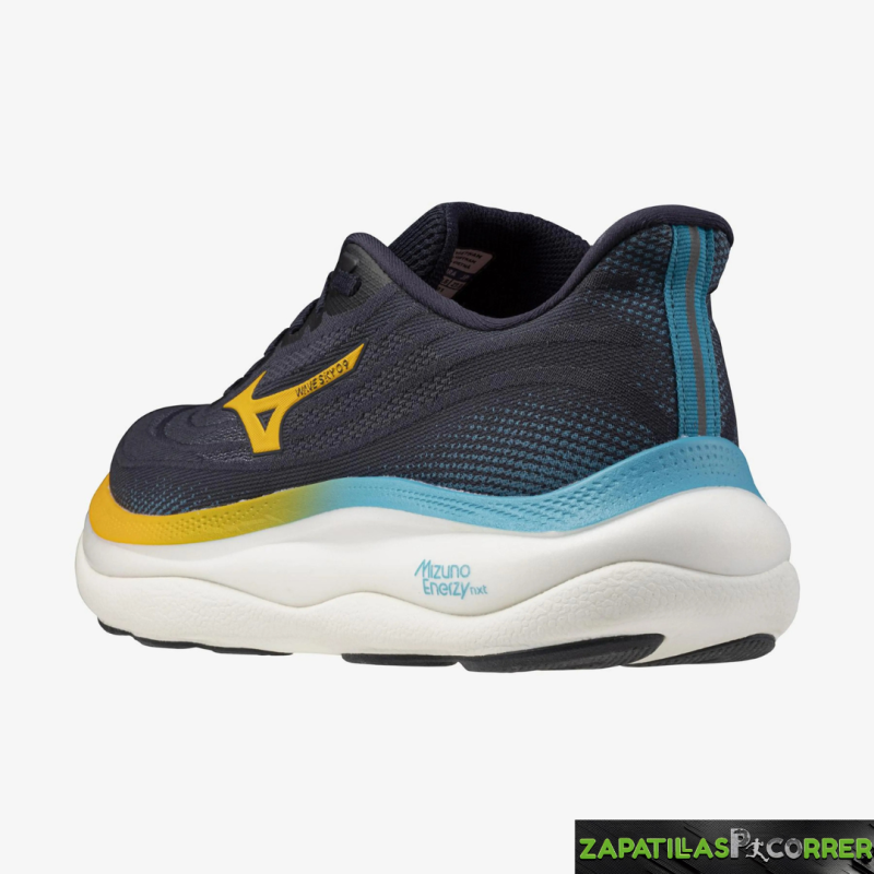 Zapatillas Mizuno Wave Sky 9 Negro Naranja Azul