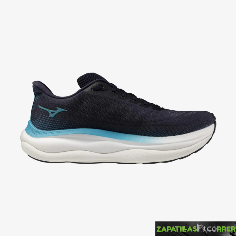 Zapatillas Mizuno Wave Sky 9 Negro Naranja Azul