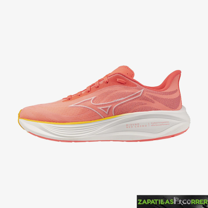 Zapatillas Mizuno Neo Cosmo Naranja Mujer