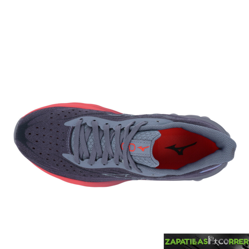 Zapatillas Mizuno Wave Skyrise 6 Gris Coral Mujer