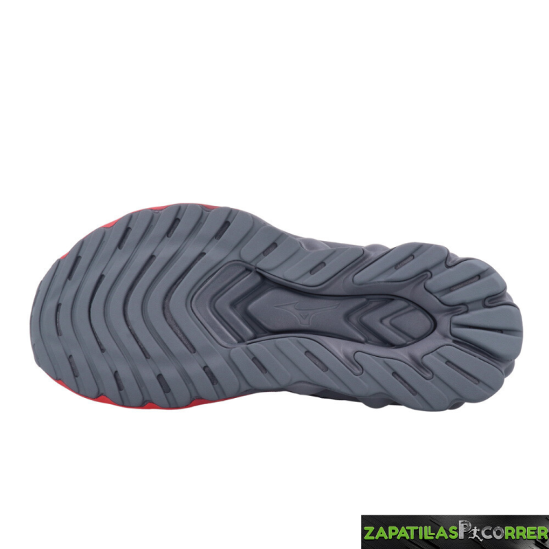 Zapatillas Mizuno Wave Skyrise 6 Gris Coral Mujer
