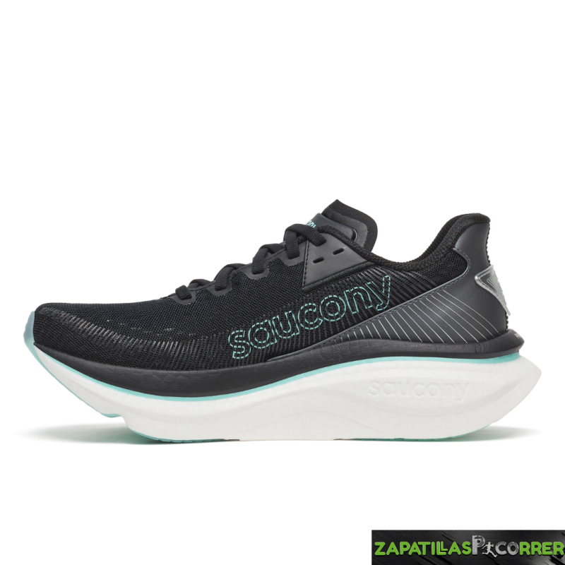Zapatillas Saucony Endorphin Azura Negra Turquesa Mujer