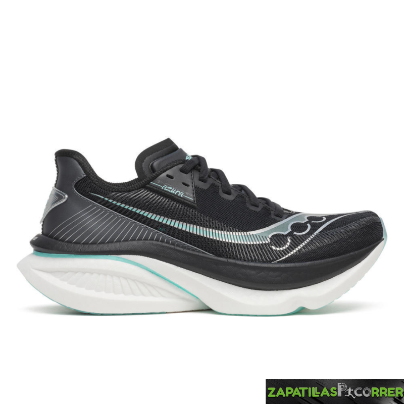 Zapatillas Saucony Endorphin Azura Negra Turquesa Mujer