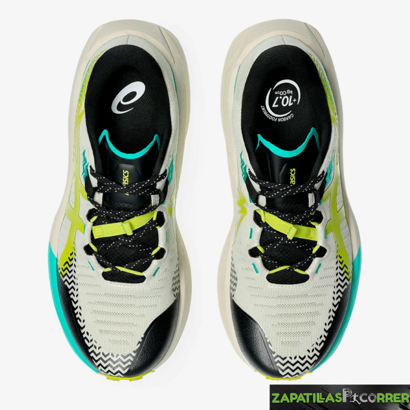 Zapatillas ASICS Trabuco Max 5 Blanco Verde Azul