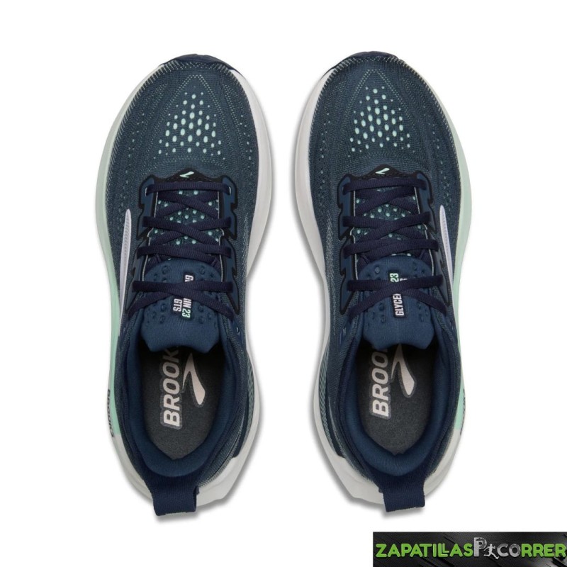 Zapatillas Brooks Glycerin GTS 23 Verde Azul Turquesaa Mujer