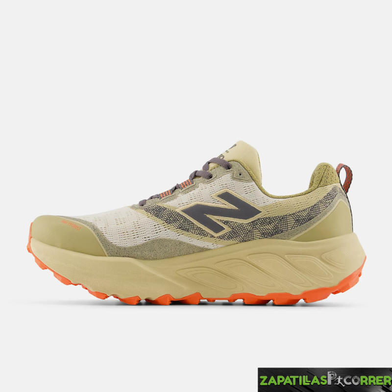 Zapatillas New Balance Fresh Foam X Hierro v9 Beige Naranja