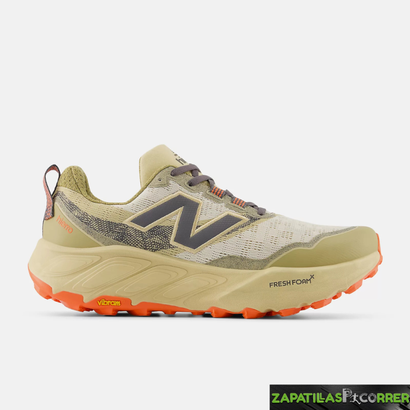 Zapatillas New Balance Fresh Foam X Hierro v9 Beige Naranja