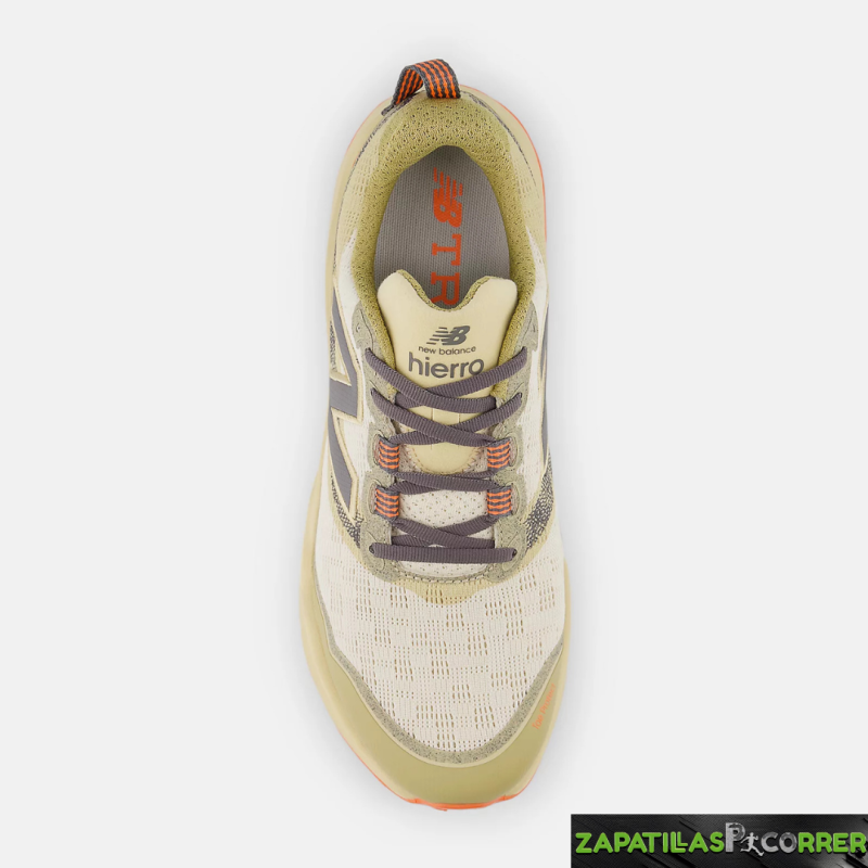 Zapatillas New Balance Fresh Foam X Hierro v9 Beige Naranja