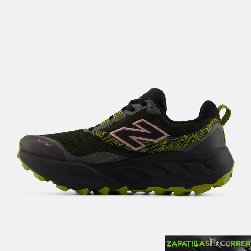 Zapatillas New Balance Fresh Foam X Hierro V9 Verde Negro  Mujer