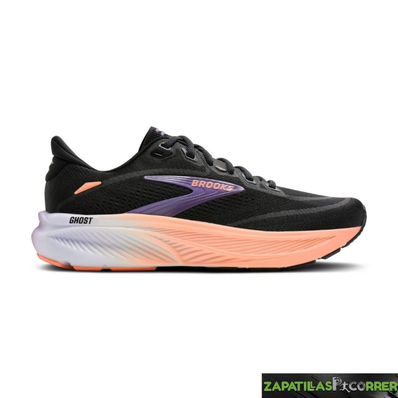 Brooks Ghost 18 Negro Mujer