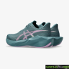 Zapatillas Asics Novablast 6 Verde Rosa Mujer