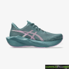 Zapatillas Asics Novablast 6 Verde Rosa Mujer