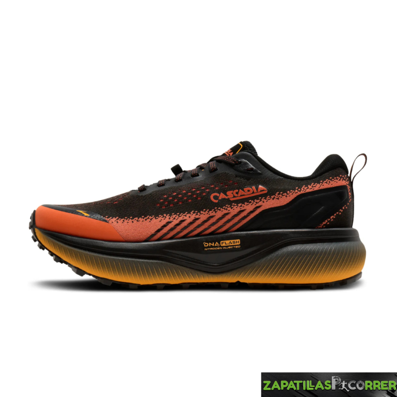 Zapatillas Brooks Cascadia 20 Negro Naranja