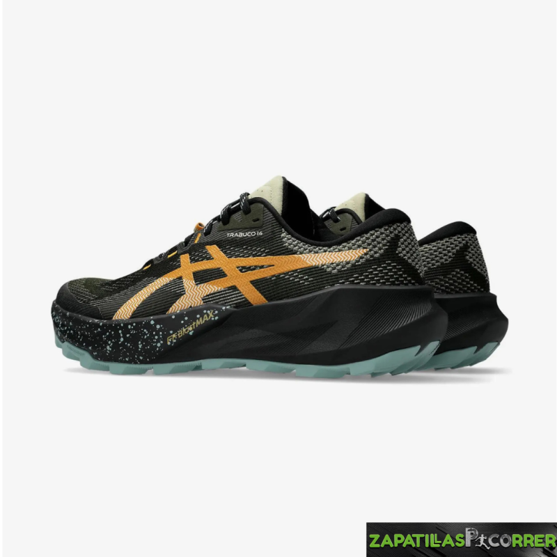 Zapatillas ASICS Trabuco 14 Verde Oscuro Naramja
