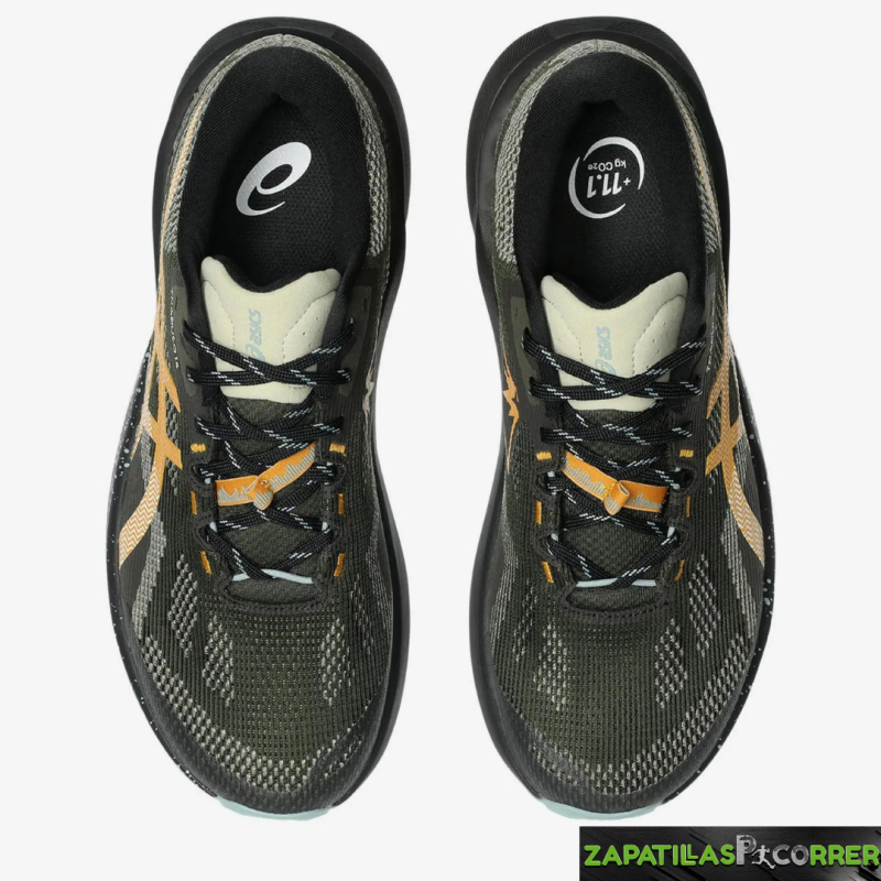 Zapatillas ASICS Trabuco 14 Verde Oscuro Naramja