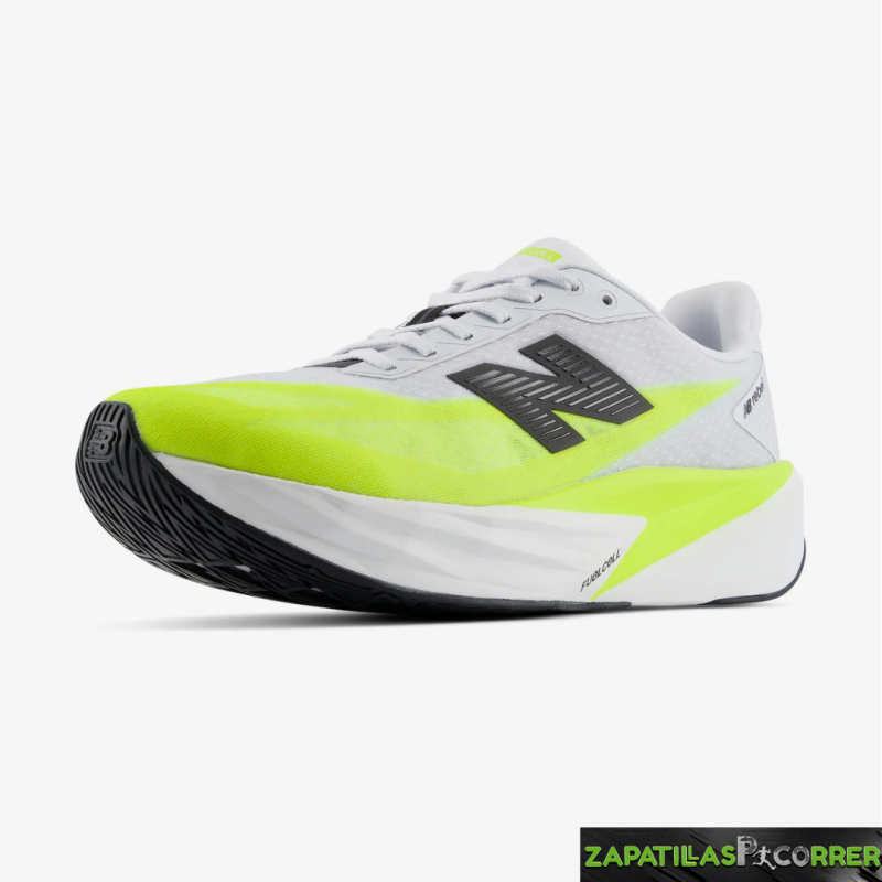 Zapatillas New Balance FuelCell Rebel v5 Blanco Amarillo Negro