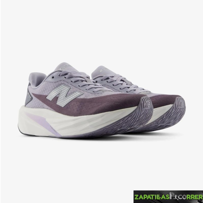 Zapatillas New Balance FuelCell Rebel v5 Lila Gris Mujer