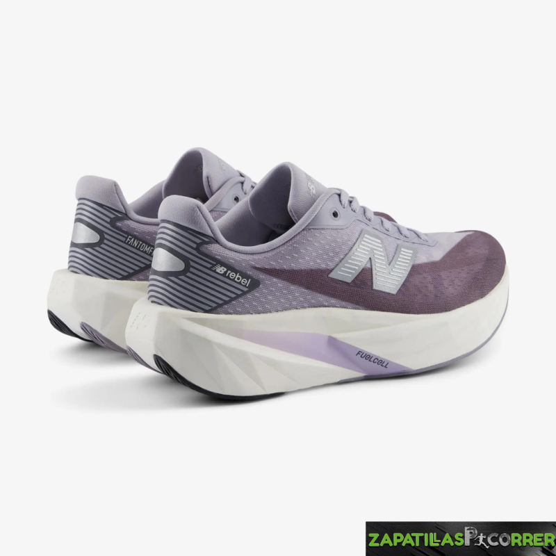 Zapatillas New Balance FuelCell Rebel v5 Lila Gris Mujer