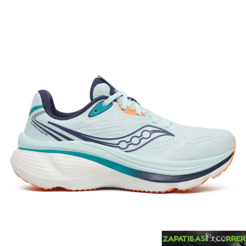 Zapatillas Saucony Hurricane 26 Verde  Claro Mujer