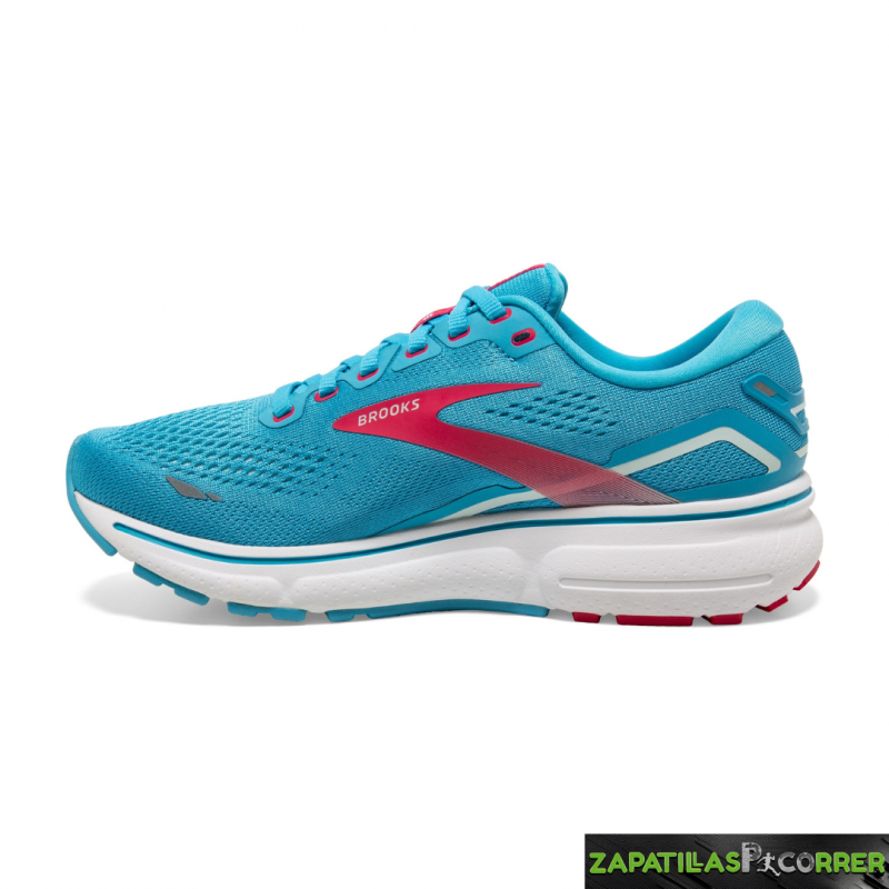 Zapatillas Brooks Ghost 15 Medium Azul Celeste Mujer
