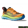 Zapatillas HOKA Mafate Speed 4 Rojo Fuego Anaranjado Verde