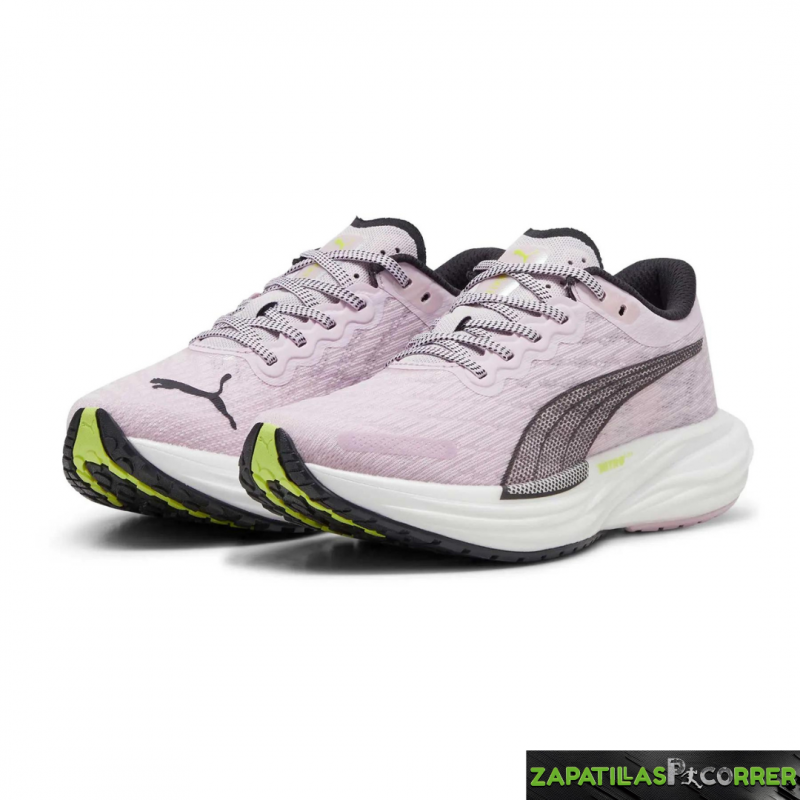 Zapatillas Puma Deviate NITRO 2 Radiant Run Rosa Negro Mujer