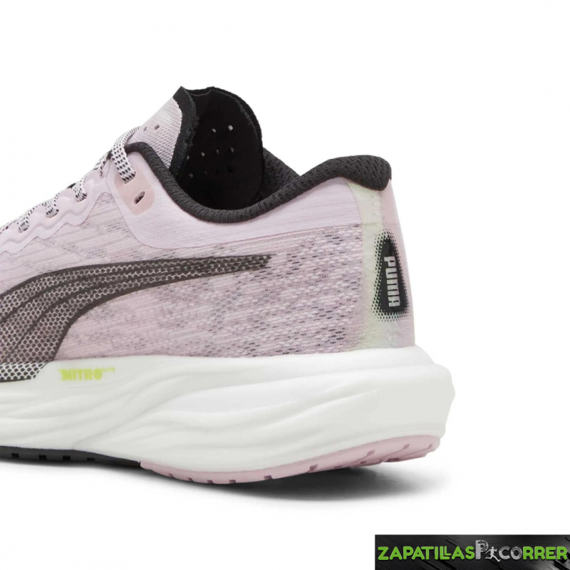 Zapatillas Puma Deviate NITRO 2 Radiant Run Rosa Negro Mujer