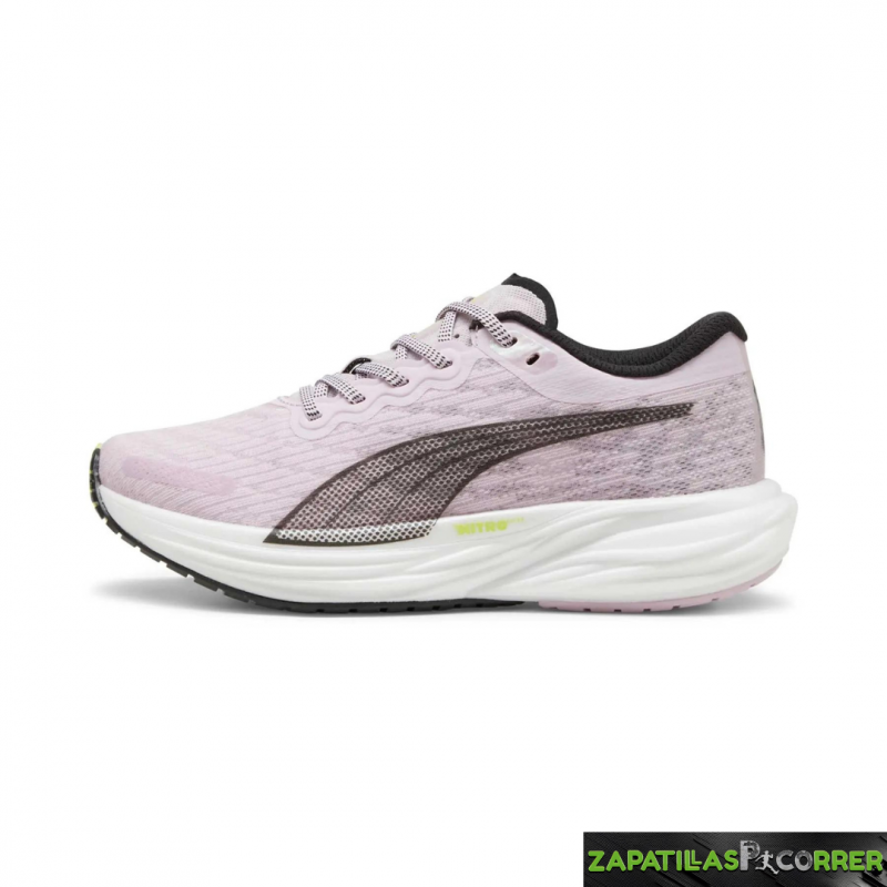 Zapatillas Puma Deviate NITRO 2 Radiant Run Rosa Negro Mujer