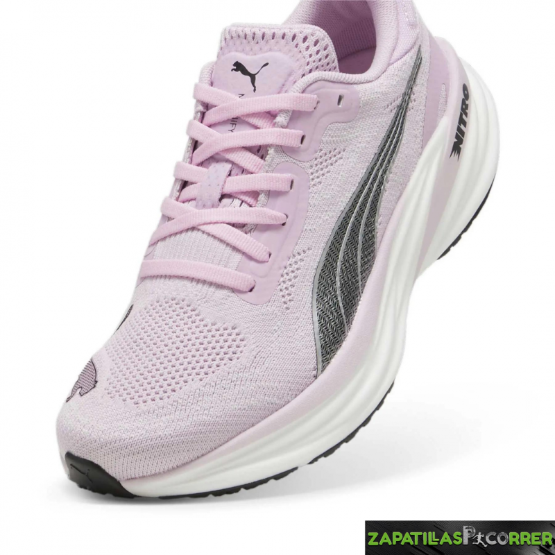 Zapatillas Puma Magnify Nitro 2 rosa claro gris mujer