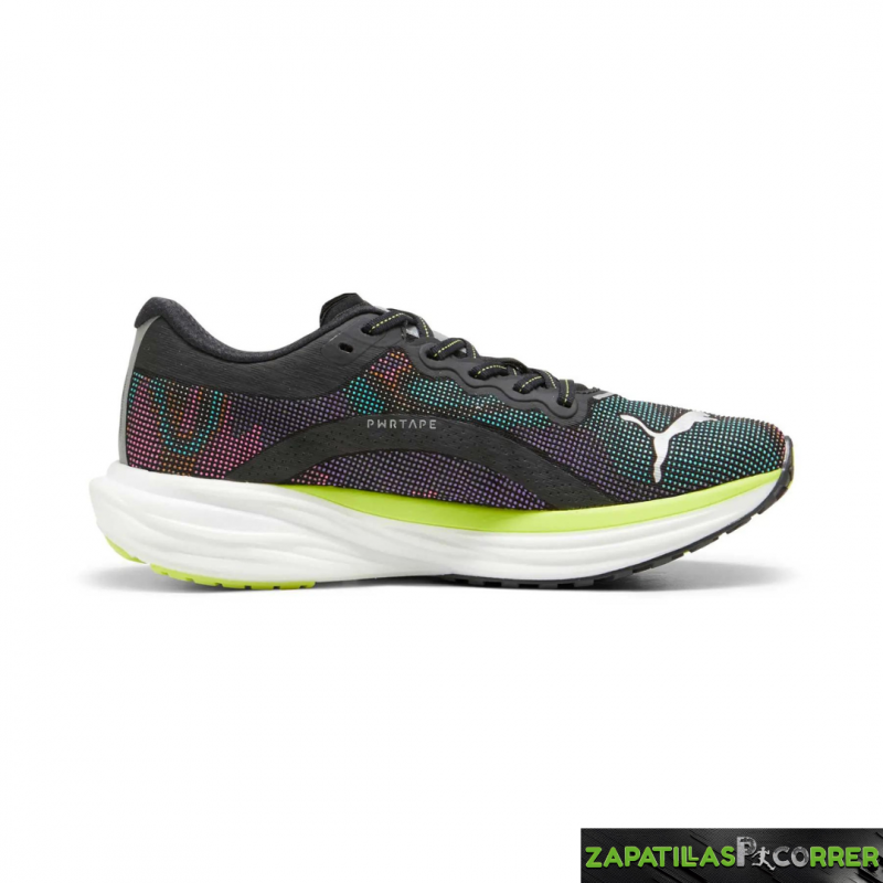 Zapatillas Puma Deviate NITRO 2 Psychedelic Rush Negro Verde Gris