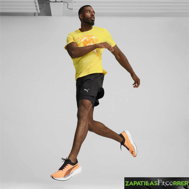 Zapatillas Puma Deviate NITRO 2 Naranja Negro