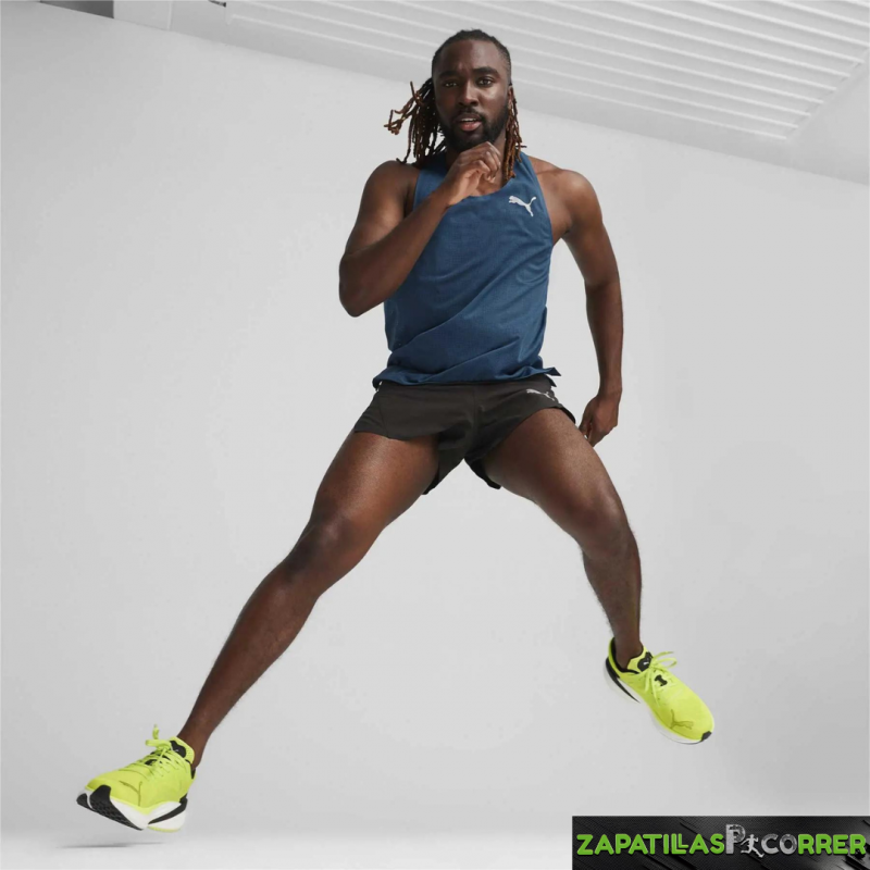 Zapatillas Puma Magnify Nitro 2 Amarillo Fluor Negro